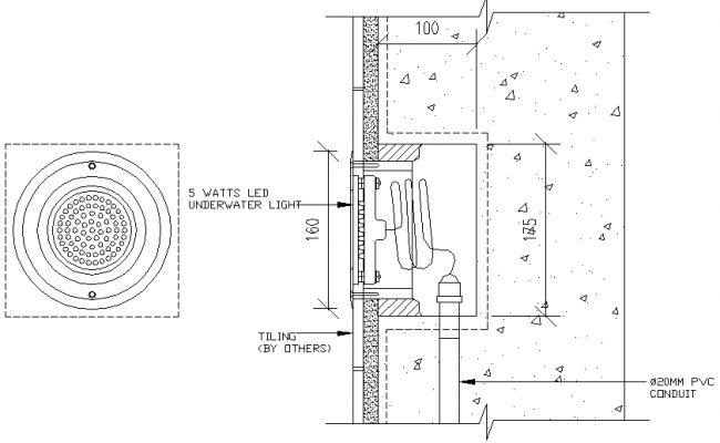 Water tap section block cad drawing details dwg file - Cadbull