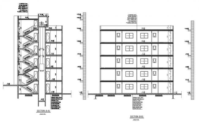 Architecture Apartment Building Design AutoCAD File - Cadbull