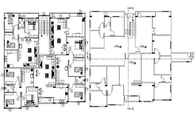 2d cad drawing of elevation hatch autocad software - Cadbull