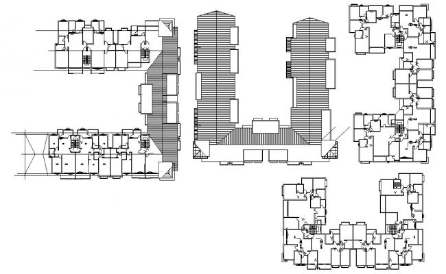 Working Drawing Plans Of Apartment Building Design AutoCAD File - Cadbull