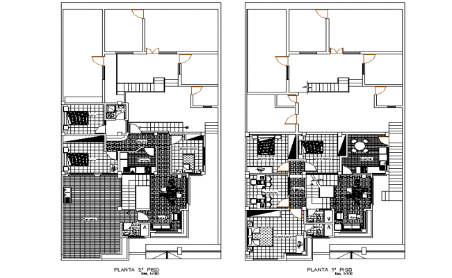 8 story apartment section plan cad file - Cadbull