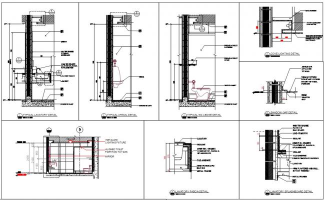 Toilet With Drainage Chamber Plan - Cadbull