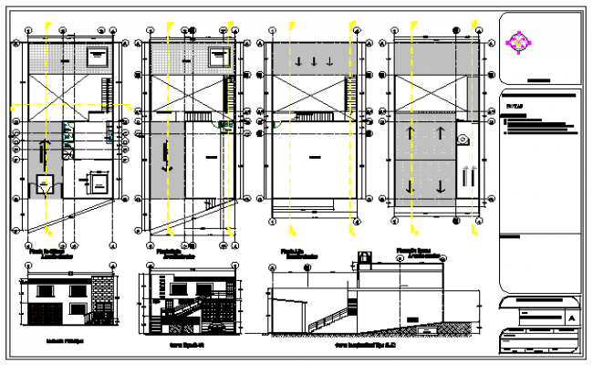 Staff room ceiling design plan and section autocad file - Cadbull