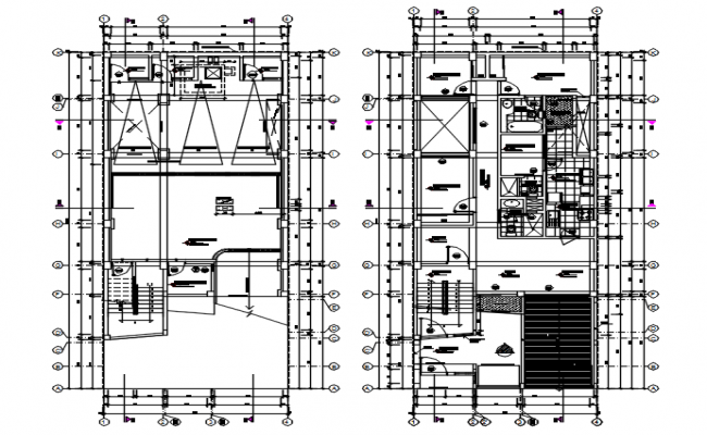 Apartment plan detail dwg file - Cadbull