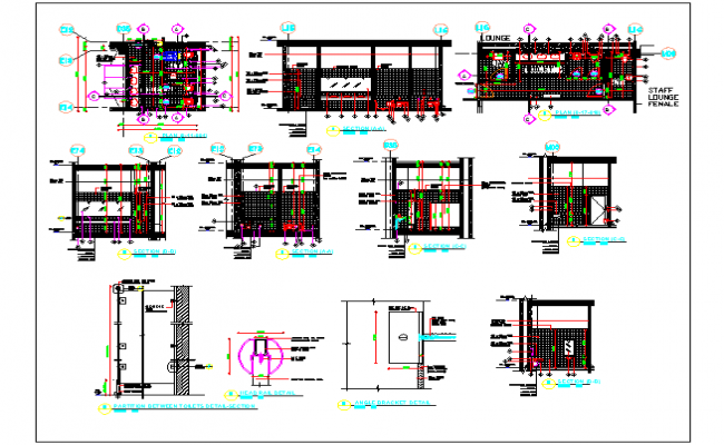 Public toilet washroom plan view detail information, sanitary view dwg ...