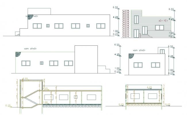 Small House Design Plan With Elevation Design AutoCAD File - Cadbull