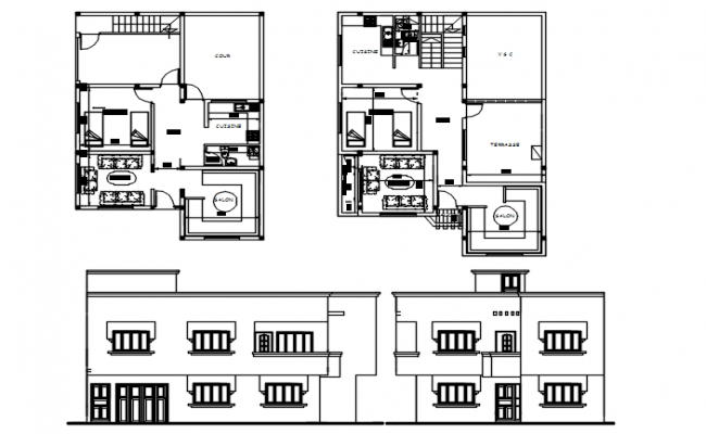 Autocad house plans with dimensions residential building 