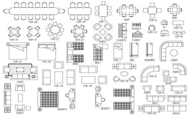 Classical furniture cad blocks autocad files - Cadbull