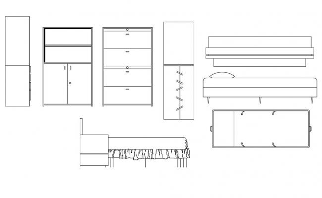 Elevation drawing of street light in dwg file. - Cadbull