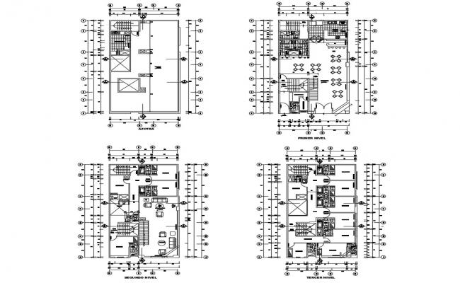 Restaurant detail plan project - Cadbull