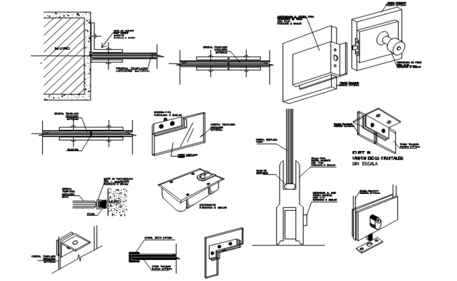 Suspended Ceiling Details With Dry Wall Dwg File