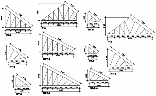 Autocad drawing of truss detail