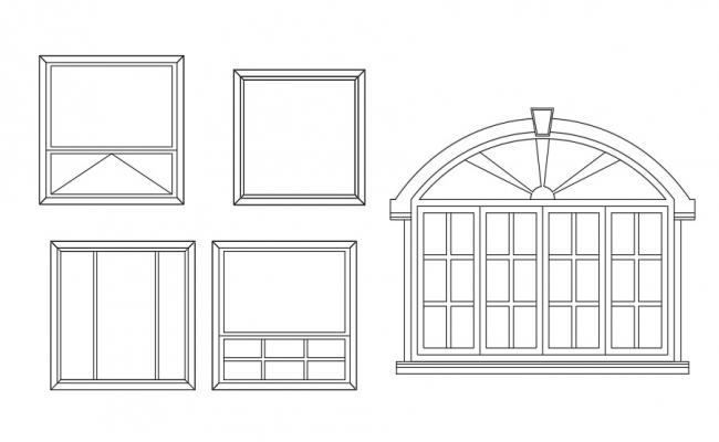 Single classic door elevation cad block details dwg file - Cadbull