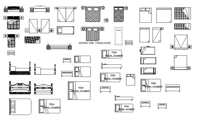 Hospital Bed Design Detail - Cadbull