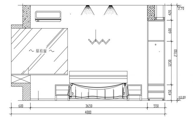 Download Bedroom Furniture Layout Autocad Drawing