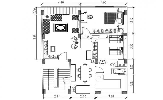 Residence House Elevation Design DWG File - Cadbull