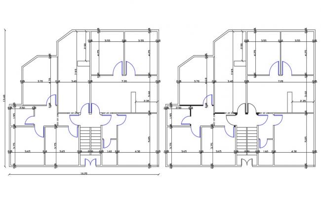 Single story House Bungalow sections with working DWG File - Cadbull