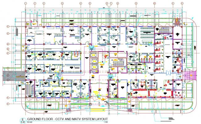 Lighting control system in DWG file - Cadbull