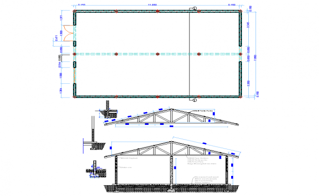 3 storey house 8.00mtr x 20.00mtr with elevation in dwg file - Cadbull