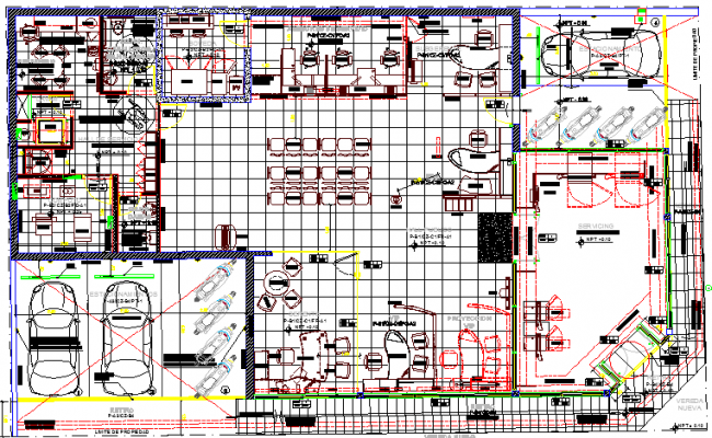 Sbi bank interior layout - Cadbull