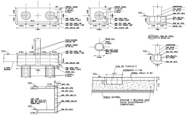 Column building Plan dwg File - Cadbull