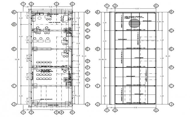 Column detail dwg file - Cadbull