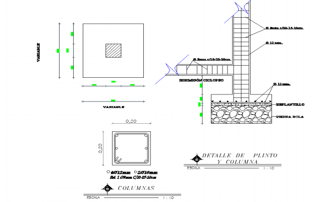 Staircase elevation and section detail dwg file - Cadbull