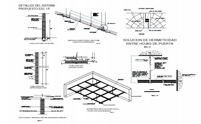 Cover Plan And Wall Constructive Structure Details Of House