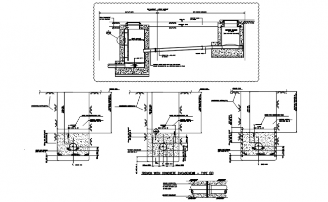 Foundation Plan And Section Detail Autocad File - Cadbull