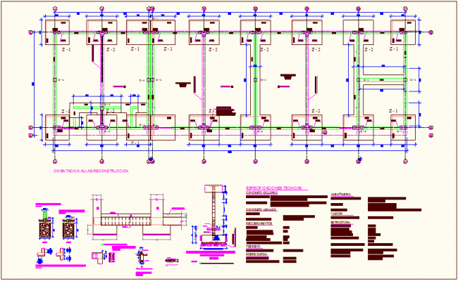 Transitory conservancy tank detail section design drawing - Cadbull