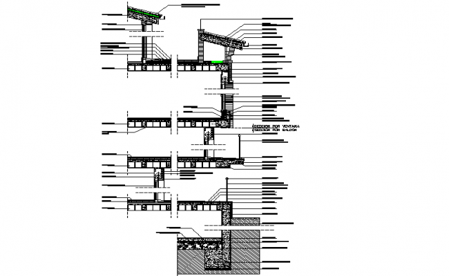 Construction view of curb stone detail dwg file - Cadbull