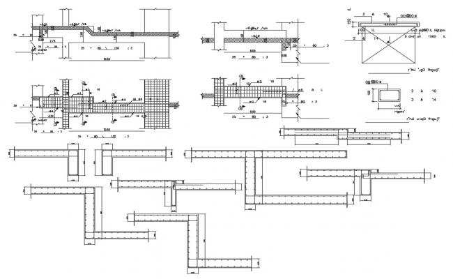 Structural units of roofing block Autocad file - Cadbull