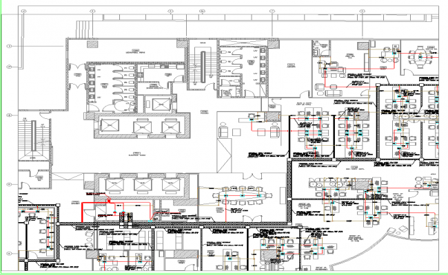 Corporate Office WorkStation Layout plan