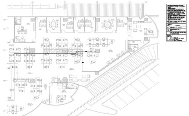 Commercial building wireless access point over all layout. - Cadbull