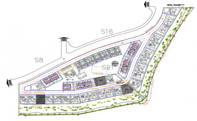 Terrace Floor Plan AutoCAD Drawing - Cadbull