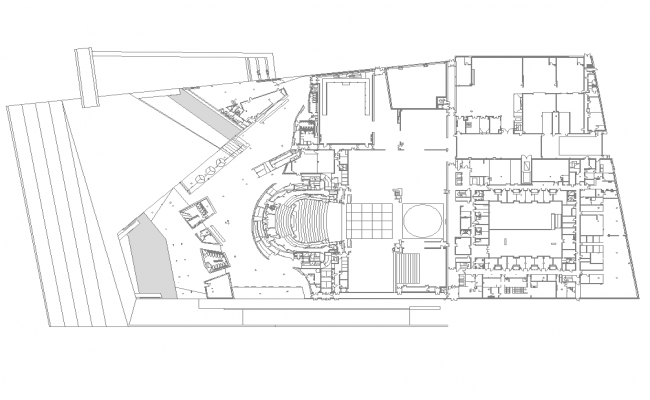 Two-story retail market building constructive details dwg file - Cadbull