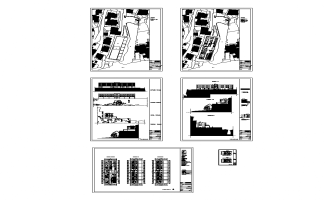 Engineering College Building Architecture Layout Plan Cad Drawing