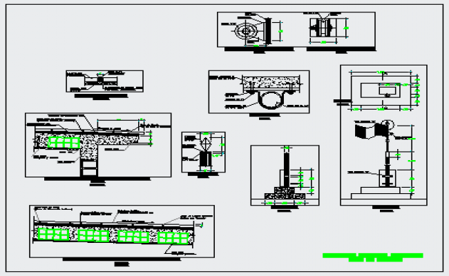 Detail Drawing Of Flag Pole Design Drawing