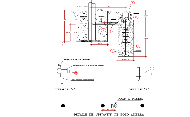 Construction detail dwg file - Cadbull