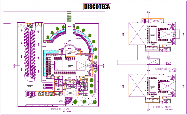 Site plan of the clubhouse in dwg file - Cadbull