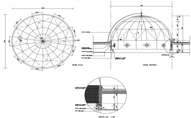 Metal Con Roof Constructive Structure Cad Drawing Details Dwg File 