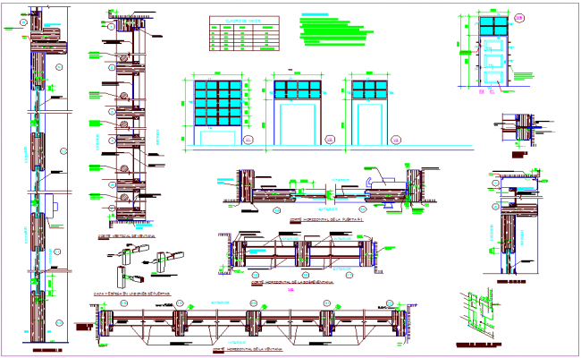 Multiple bathroom window elevation block cad drawing details dwg file