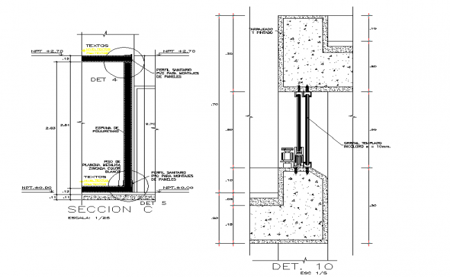  Door  section detail 