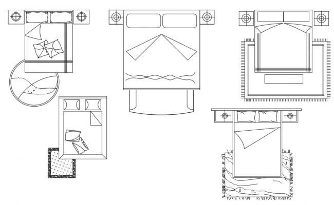 Download Free Bed Side Elevation In DWG File - Cadbull