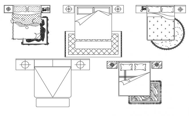 Drawings 2d view elevation of furniture blocks Single bed autocad file ...