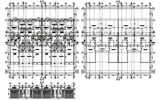 Group of penthouse working drawing in dwg AutoCAD file. - Cadbull