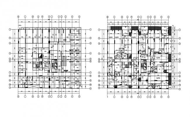 Corporate building site plan and constructive sectional details dwg ...