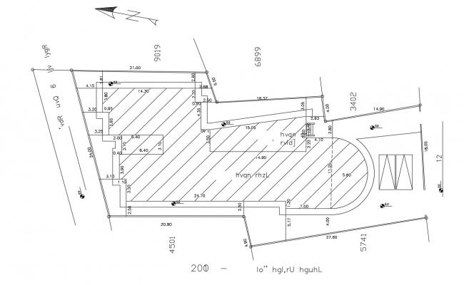 Plot Area Design Plan Download CAD Drawing - Cadbull