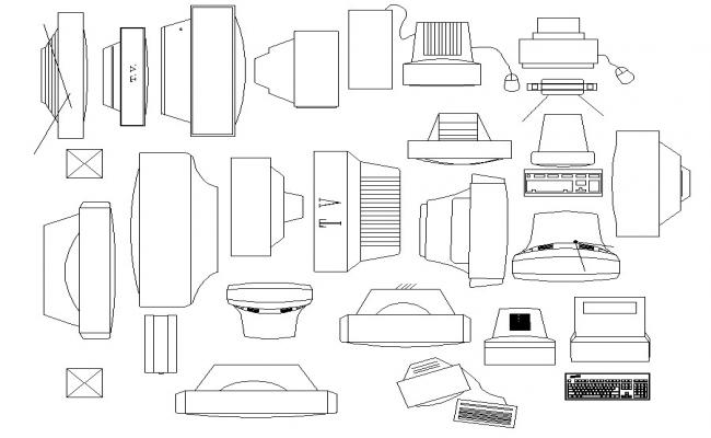 electrical outlet cad block