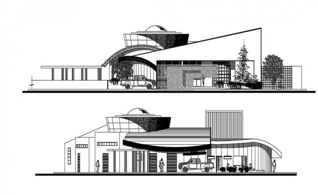 Industrial building planning and design of the structure and elevation ...